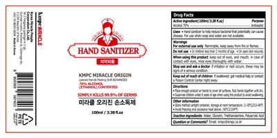 100ml Ndc: 77524-0030-2 (Miracle Origin Hand Sanitizer Nurse(100ml))